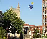 Balloons over the city